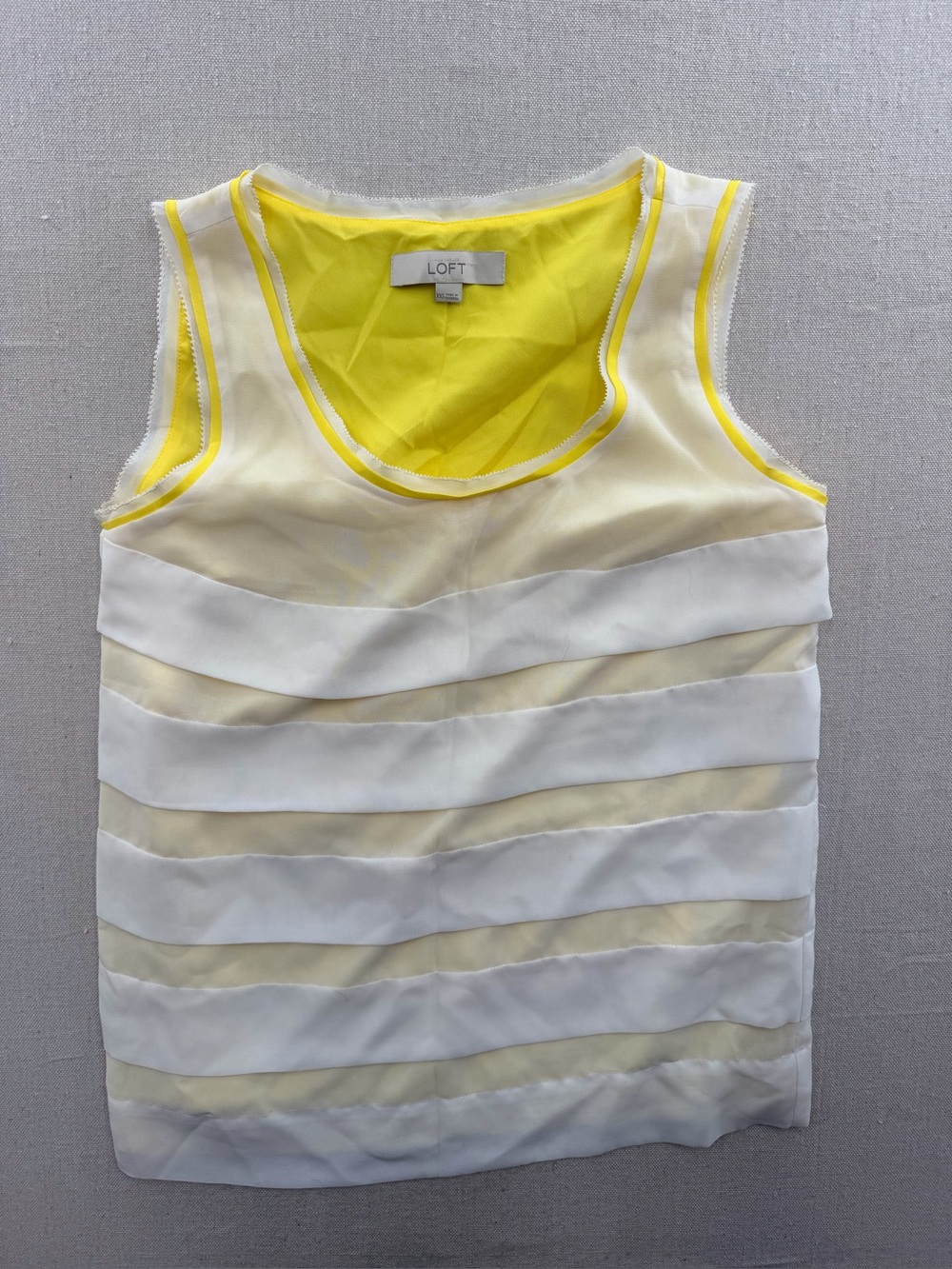 Loft Yellow Tank Top
